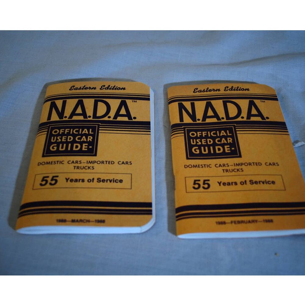 NADA Official Used Car Guides 1988